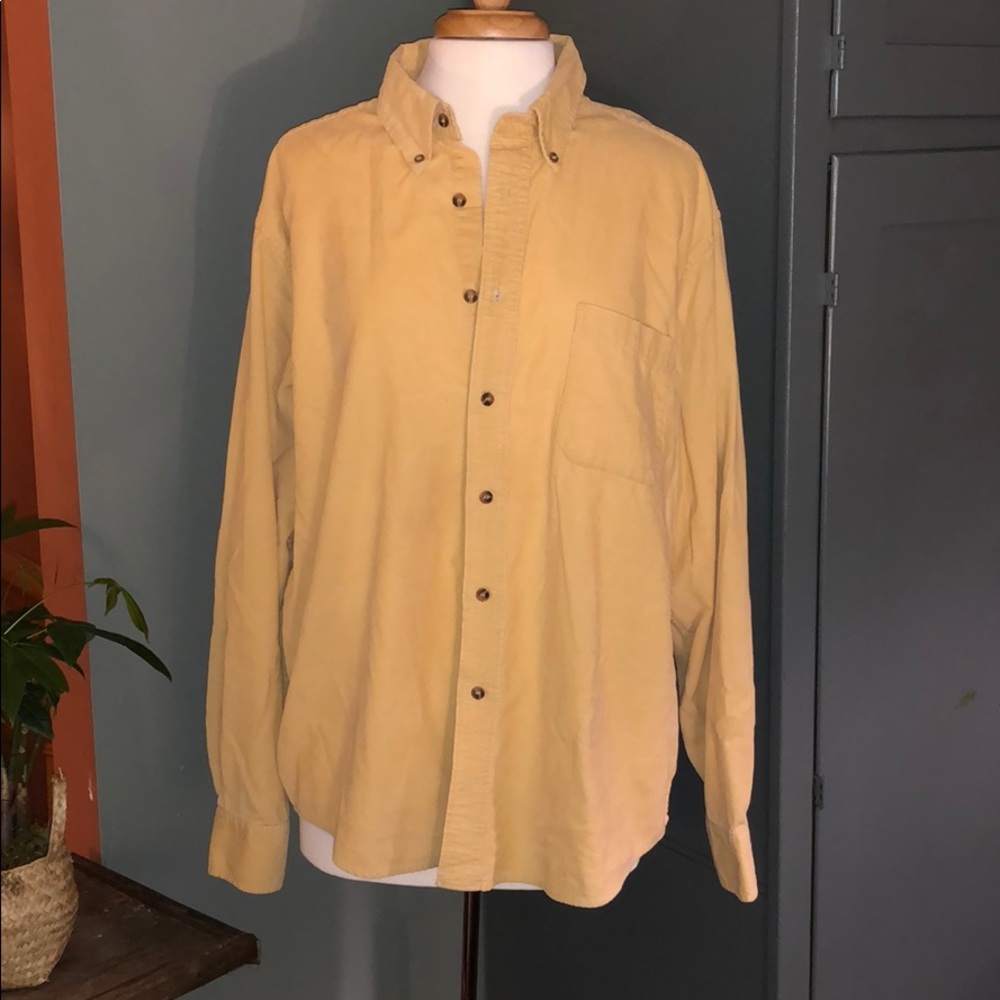 Thin corduroy button down